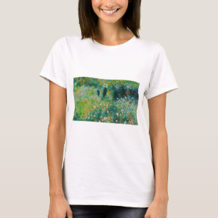 Camiseta Mulher com Guarda-Sol, Jardim, Renoir