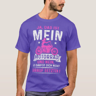 Camiseta Mulher com moto Biker Sayings