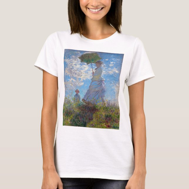 Camiseta Mulher com Parasol, Monet (Frente)