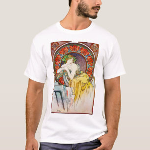 Camiseta Mulher com Poppy, Mucha