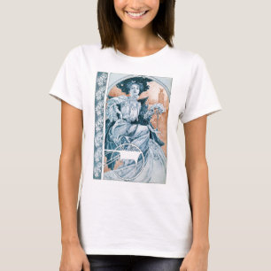 Camiseta Mulher com Rosa, Mucha
