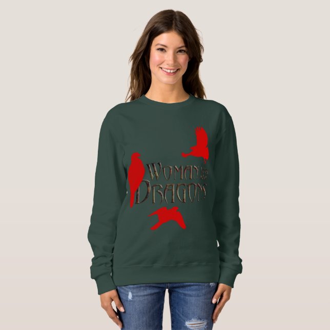 Camiseta Mulher com seus Dragões (Frente Completa)