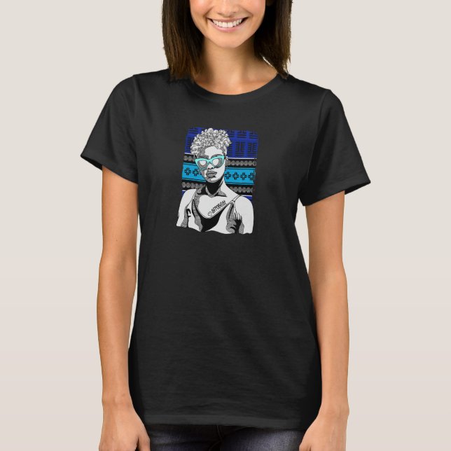 Camiseta Mulher com Tatuagem Afrobeat (Frente)
