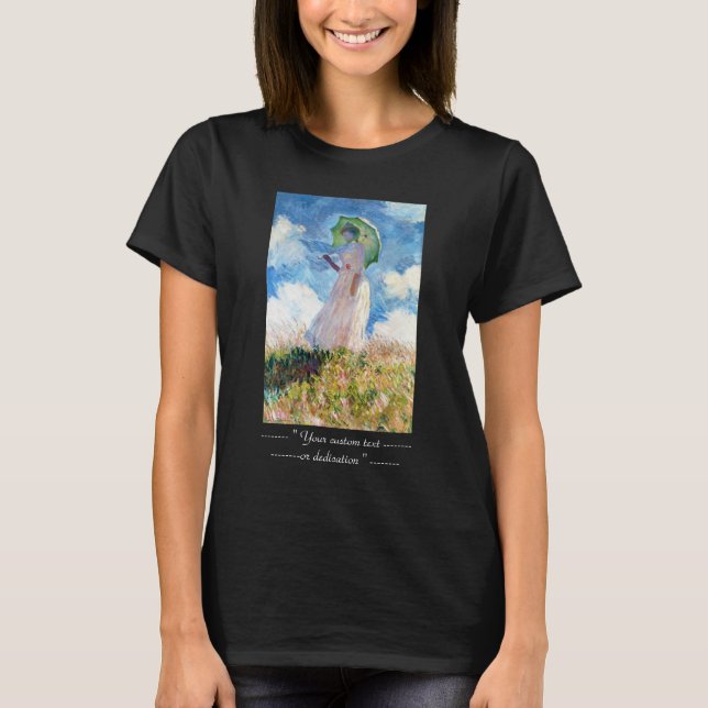 Camiseta Mulher com um parasol Claude Monet (Frente)