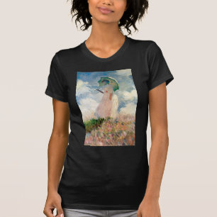 Camiseta Mulher com um parasol - Claude Monet