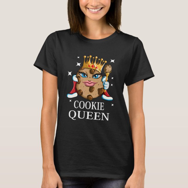 Camiseta Mulher Cookie Sweets Baking Cookie Queen (Frente)