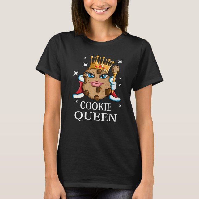 Camiseta Mulher Cookie Sweets Baking Cookie Queen Premium (Frente)