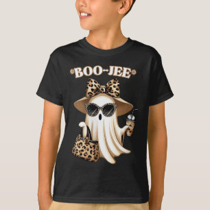 Camiseta Mulher Coquette Leopard Ghost Coffee Boo-jee Hallo