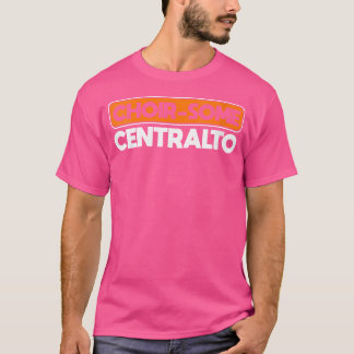 Camiseta Mulher Coral-Algum Centralto Cantor de Ópera