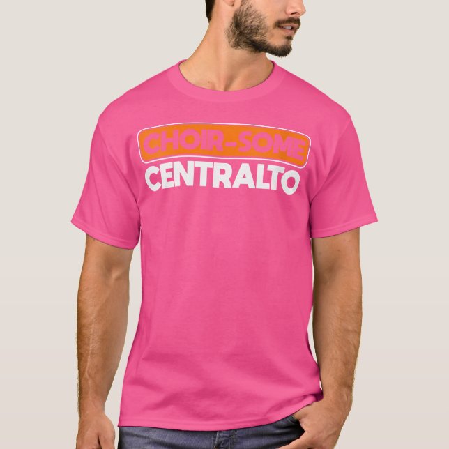 Camiseta Mulher Coral-Algum Centralto Cantor de Ópera (Frente)
