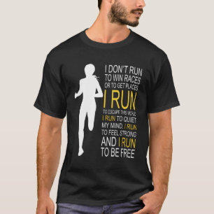 Camiseta Mulher-Corredora Não Corro Para Ganhar Raças