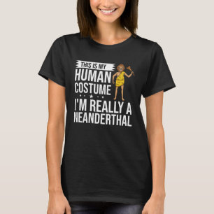 Camiseta Mulher Crânio Dna Homem das Cavernas Neandertal 1