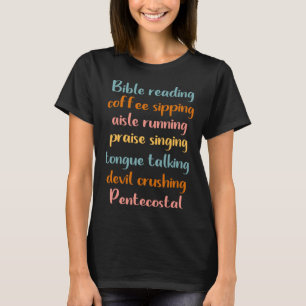 Camiseta Mulher Cristã Apostólica Pentecostal de Café