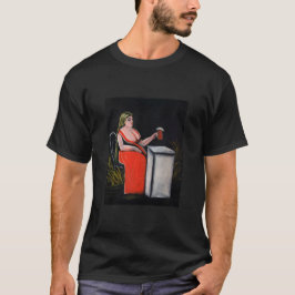 Camiseta Mulher Curvy com uma Cama de Cerveja