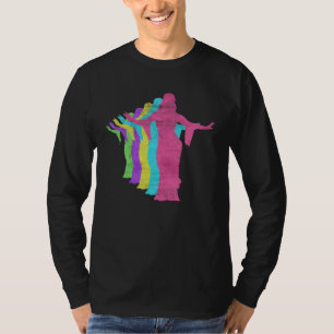 Camiseta Mulher Dança do Ventre Anos 80 Cores 1980s