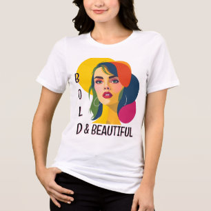 Camiseta Mulher de Arte Pop vibrante