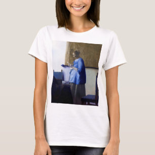 Camiseta Mulher de Azul, Johannes Vermeer