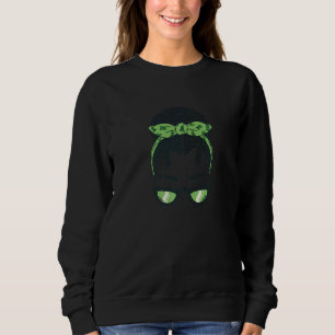 Camiseta Mulher de banda larga verde