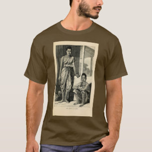 Camiseta Mulher de Bangkok Tailândia gravando madeira de T
