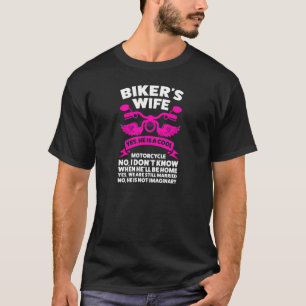 Camiseta Mulher de Biker Sim Ele é um Legal Motocicleta Mo