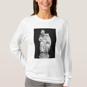 Camiseta Mulher de Boulonnaise que alimenta sua criança