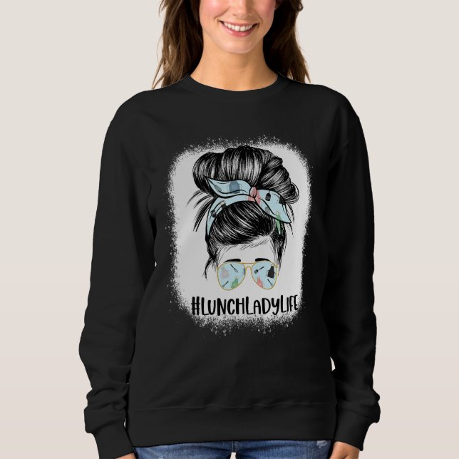 Camiseta Mulher de Cabelo Desgrenhado Senhora do Almoço Des (Frente)