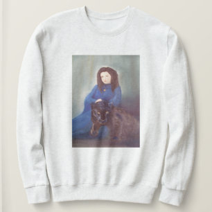 Camiseta Mulher de camisola básica de pantera preta