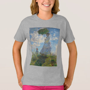 Camiseta Mulher de Claude Monet com um parasol 1875