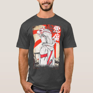 Camiseta Mulher de Espada de Mascarada Samurai Japonesa