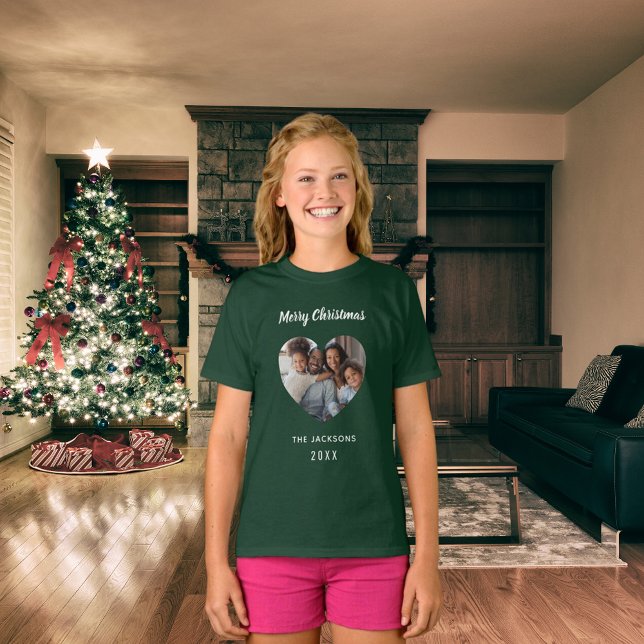Camiseta Mulher de fama verde de Natal (Criador carregado)