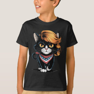 Camiseta Mulher De Gato Engraçada Sem Filhos Votando Kama