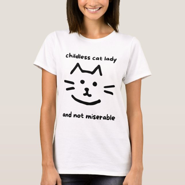 Camiseta Mulher De Gato Sem Fios Sem Fios, Sem Miseráveis,  (Frente)