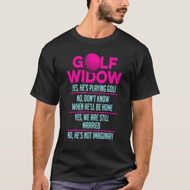 Camiseta Mulher De Golfe Ainda Casada Com Golfe Engraçado G (Frente)