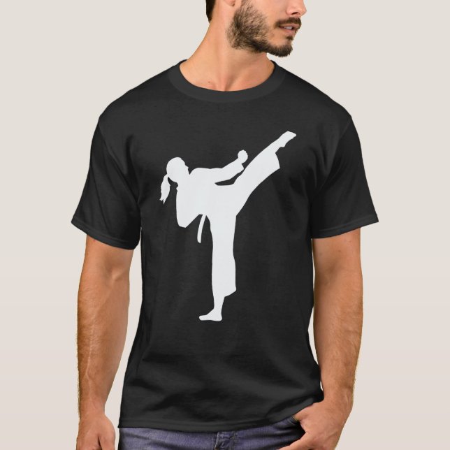 Camiseta Mulher de karatê clássico (Frente)