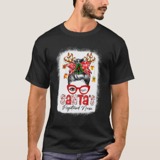 Camiseta Mulher de Natal Enfermeira Registrada do Papai Noe