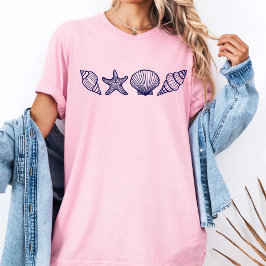 Camiseta Mulher de Verão da Concha do Mar