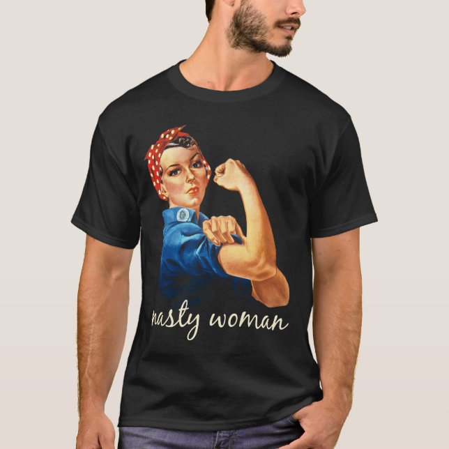 Camiseta Mulher Desagradável Retro (Frente)