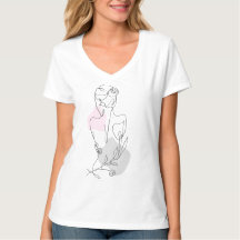 Mulher Desenhadora de Arte Lineal