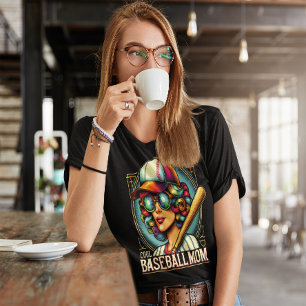 Camiseta Mulher Determinada Com Potência: Melhor Mãe De Bas