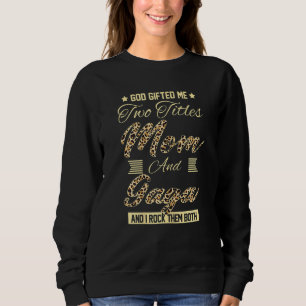Camiseta Mulher Deus Me Deu Dois Títulos Mãe Gaga Melanin L