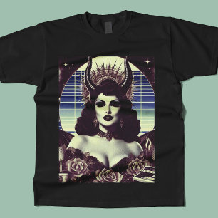 Camiseta Mulher Devilish Retrowave