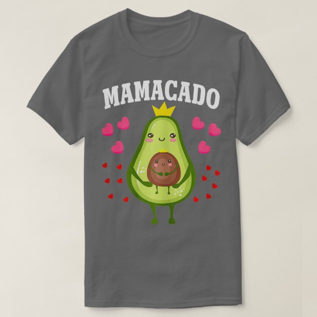 Camiseta Mulher Dia de as mães abacate mama abacate mãe eng (Frente do Design)