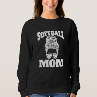 Camiseta Mulher Dia de as mães Softball Mãe Softball Mama