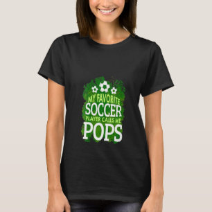 Camiseta Mulher Dia de os pais Meu Jogador De Futebol Favor