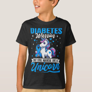 Camiseta Mulher Diabetes Guerreira, Mas Ainda Mágica Como U