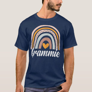 Camiseta Mulher Divertida Dia de as mães Rainbow Grammie Me