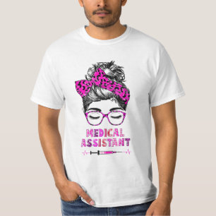 Camiseta Mulher do Cabelo Mensageira, Assistente Médico de 