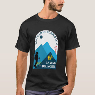 Camiseta Mulher do Caminho do Norte Caminhando Santiago Cam