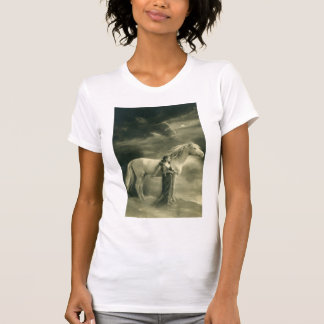 Camiseta mulher do cavalo branco