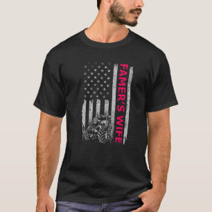 Camiseta Mulher do fazendeiro Trator Fazenda Americano Band